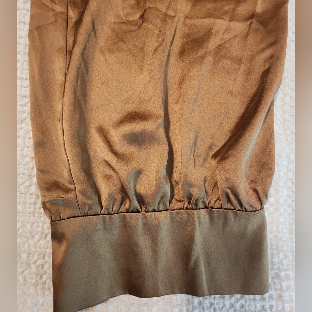 Ryegrass Women's Brown Satin Elastic Waist Joggers Athleisure Cuffed Hem NEW XXL - Picture 2 of 10